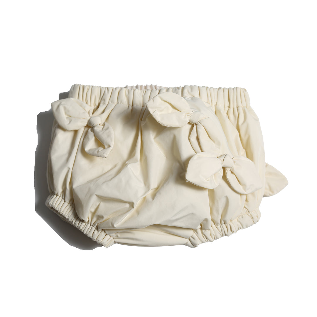 one piece tafetta embellished bow bloomer - opal