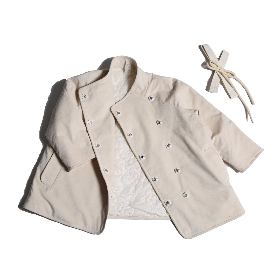 jacket long wrap bow - opal