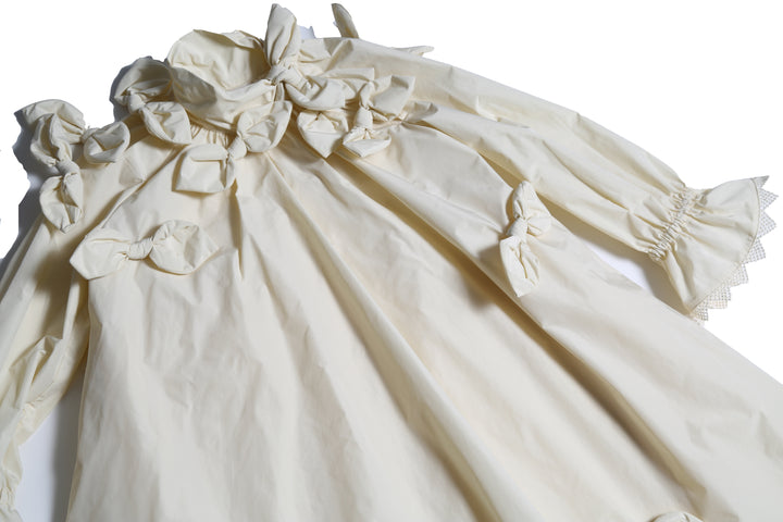 dress tafetta bow with neck tie - opal