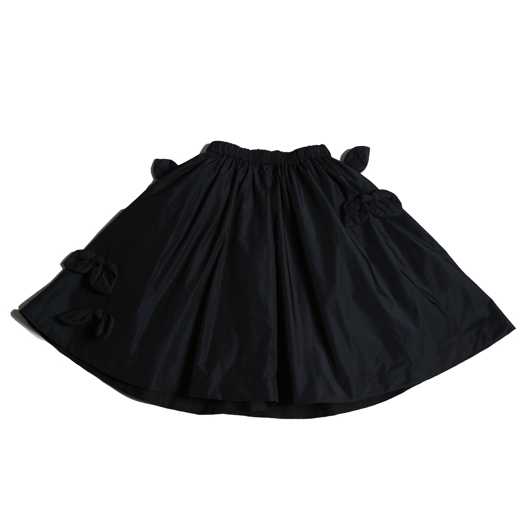 skirt tafetta bow embellished - sapphire