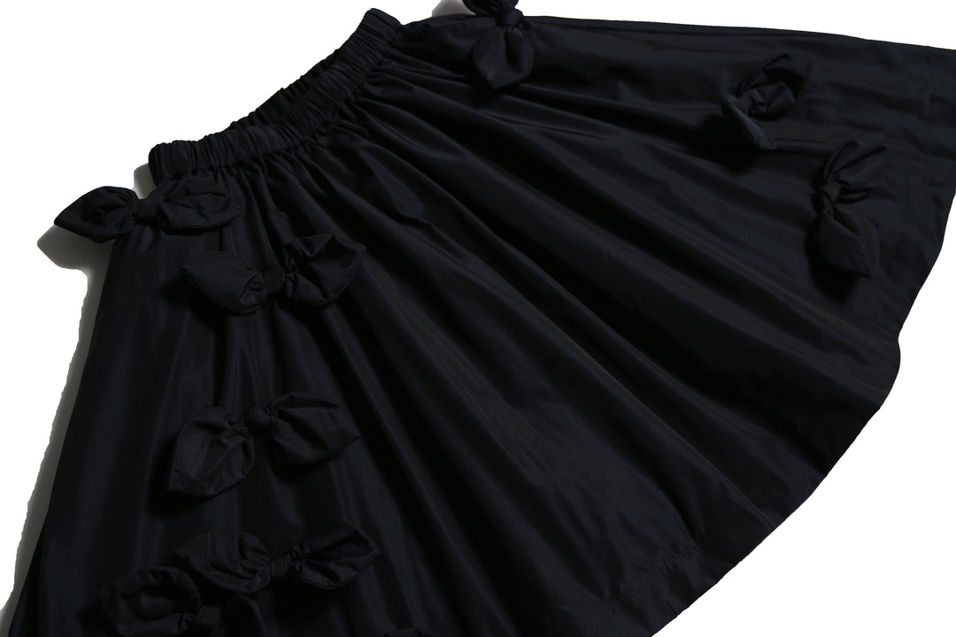 skirt tafetta bow embellished - sapphire