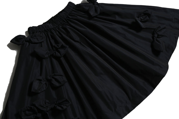 skirt tafetta bow embellished - sapphire