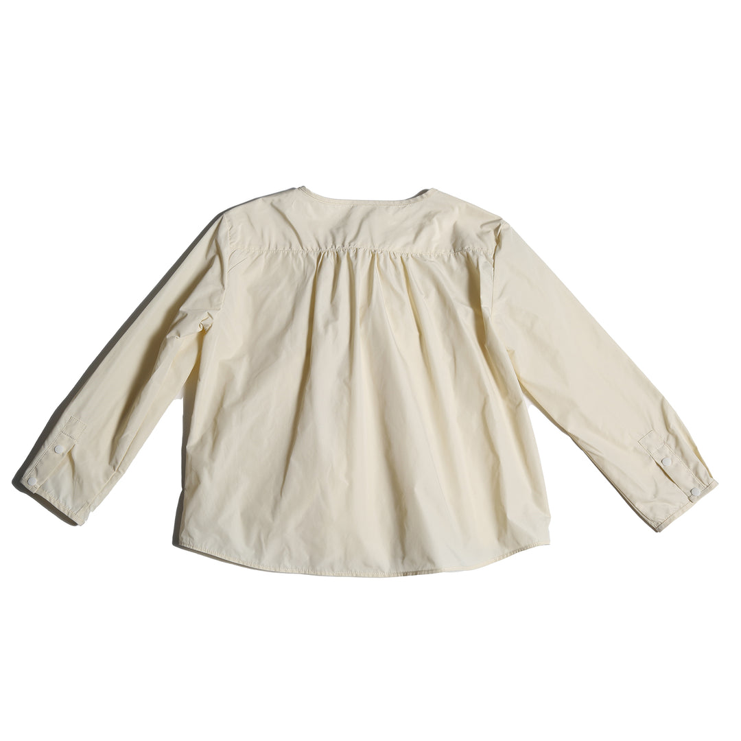top l/s big bow blouse - opal