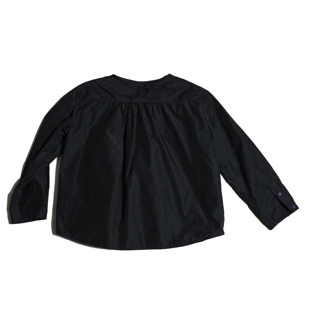 top l/s big bow blouse - sapphire