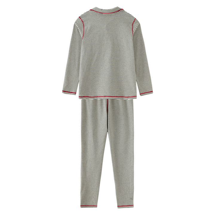 pajamas striped grandpa style - black striped