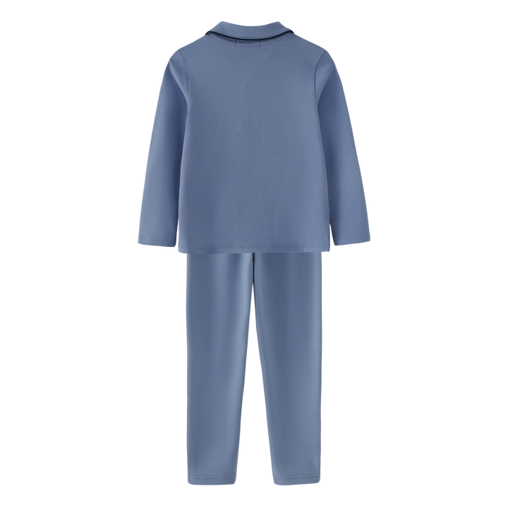 pajamas grandpa with pocket - blue