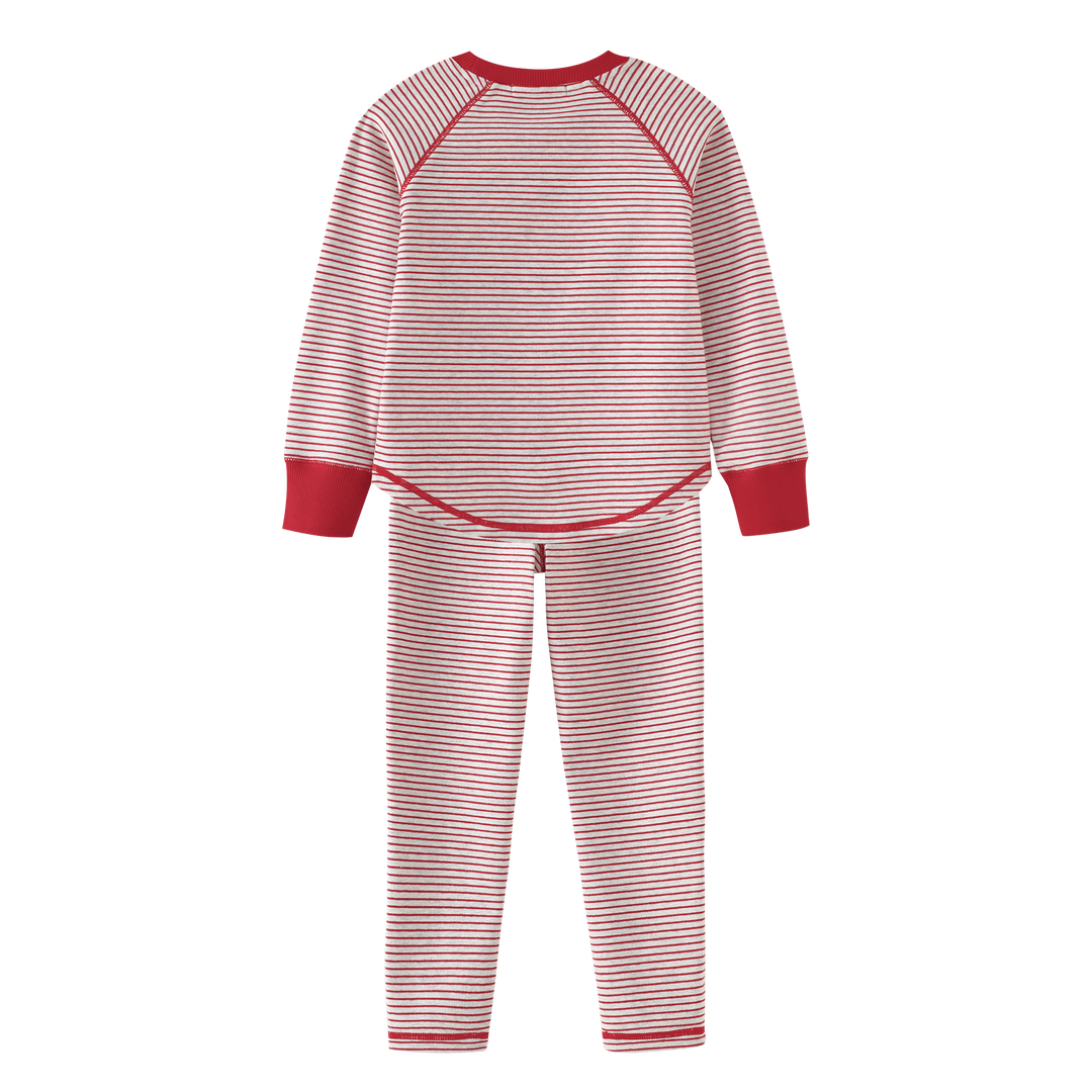 pajamas striped bunny - red striped
