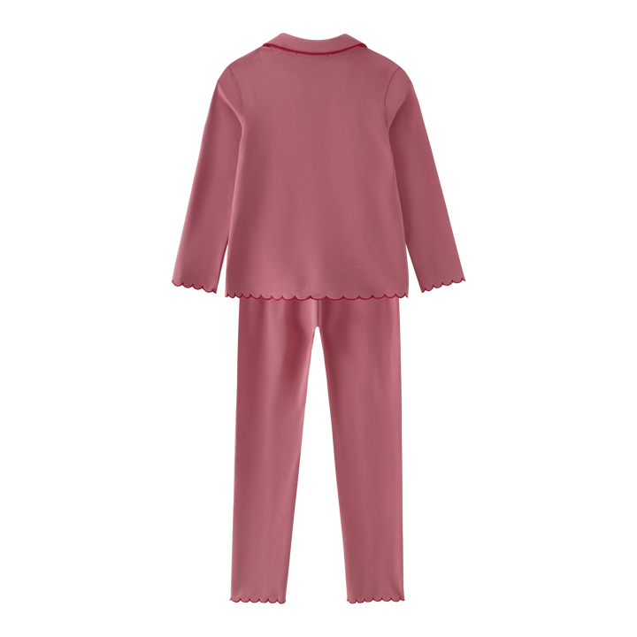 pajamas scalloped grandpa - pink