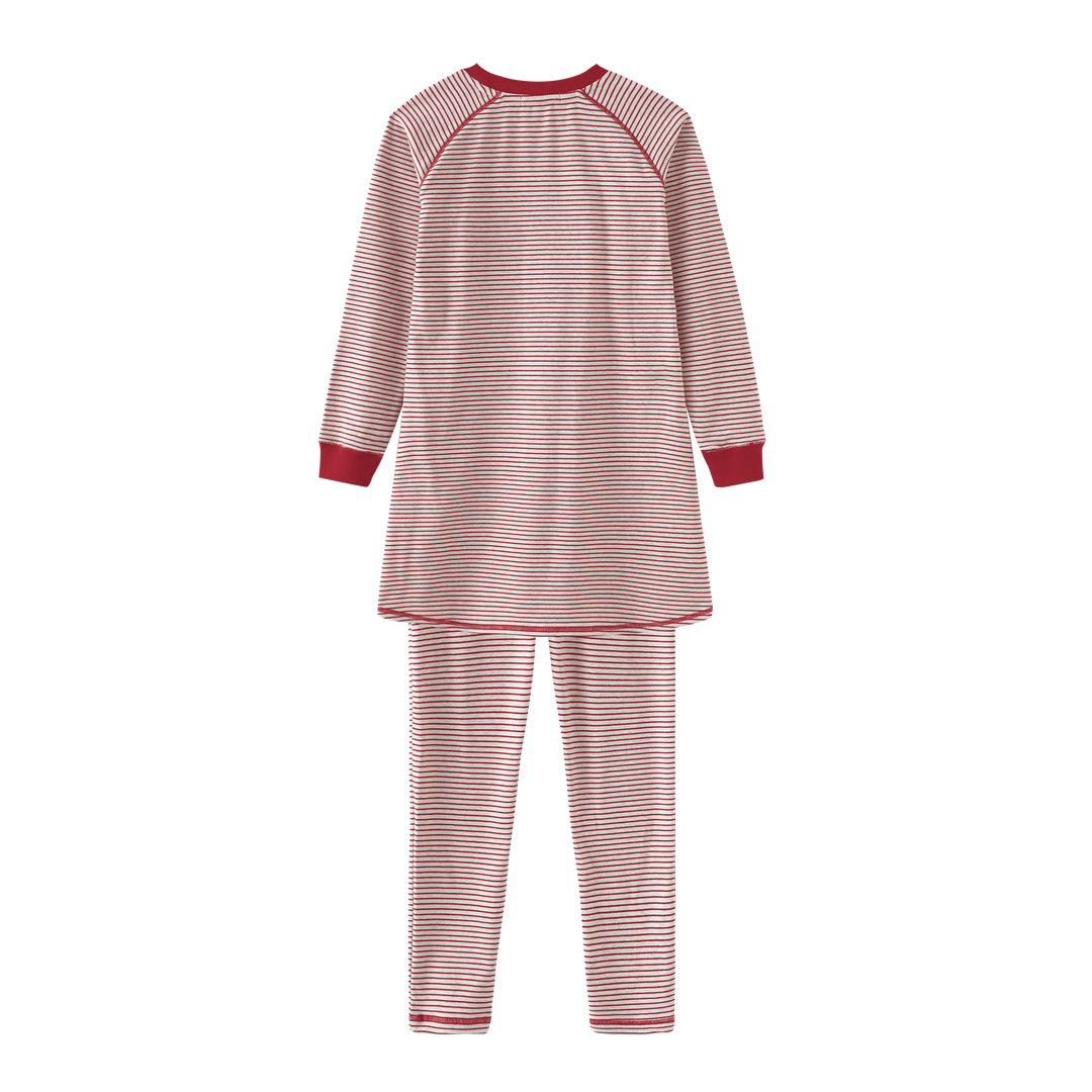 nightshirt striped bunny - red striped