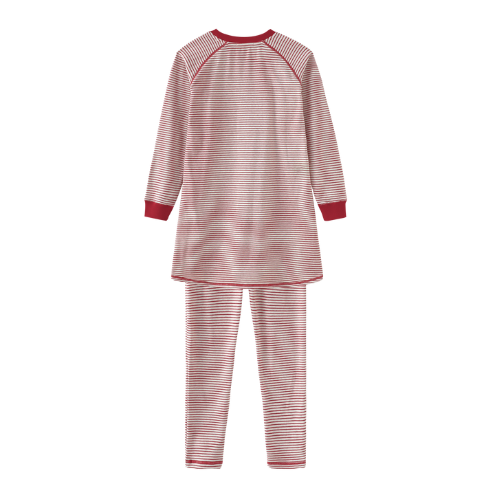 nightshirt striped bunny - red striped