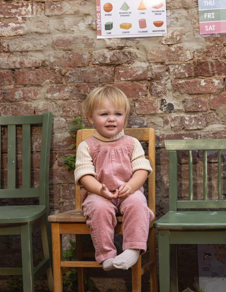 one piece corduroy overall - pink