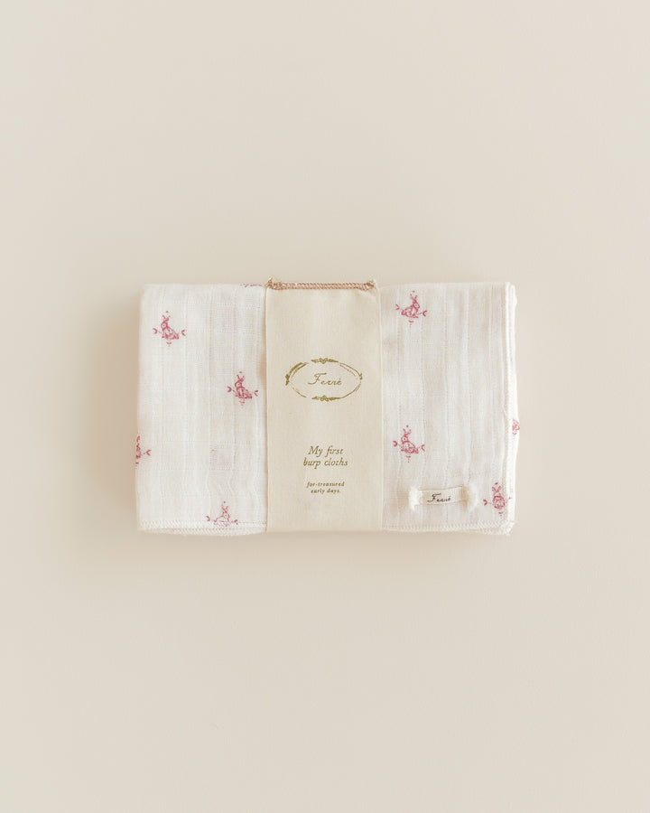 diapers gauze burp cloths 2 pk - folk bunny