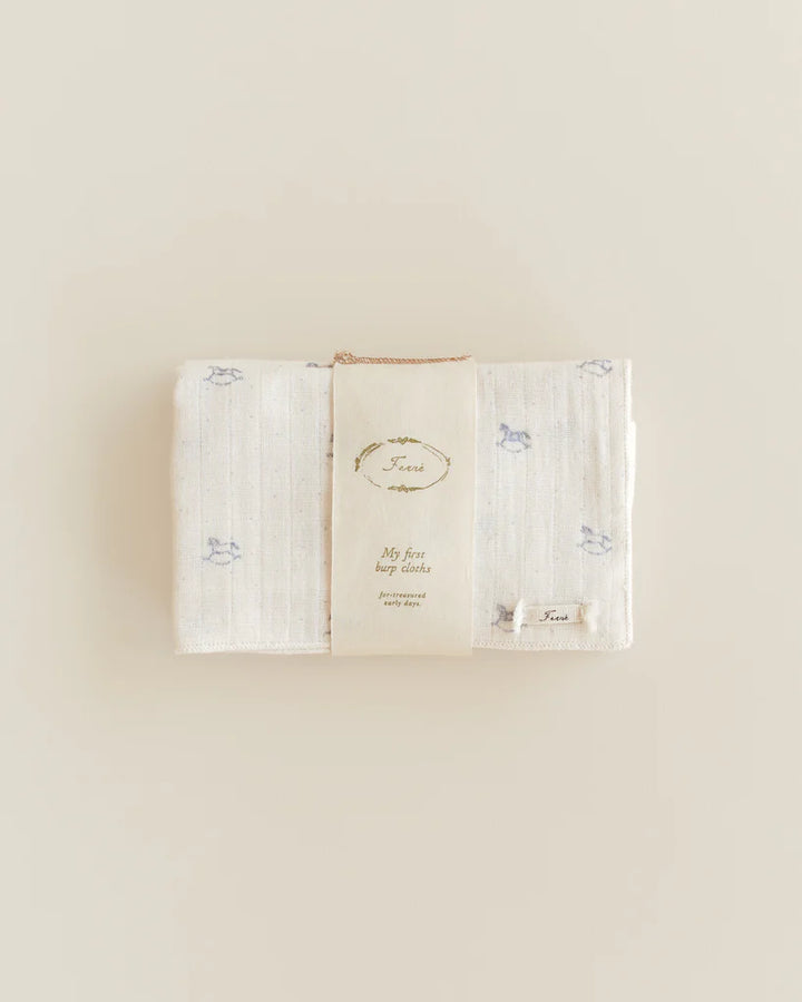 diapers gauze burp cloths 2 pk - rocking horse