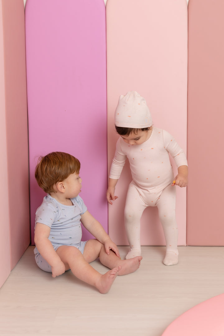 flag bow 2pc - blue fog