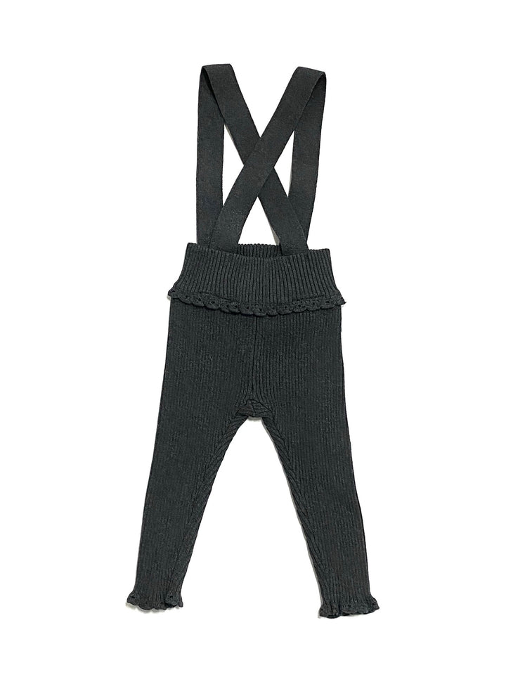 set outfit ribbed ruffle romper with eyelet blouse - grey/merlot