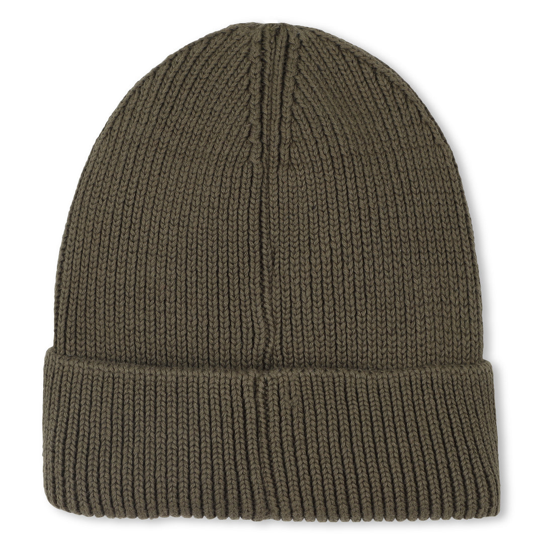 beanie ribbed with patch logo - kalamata-65f
