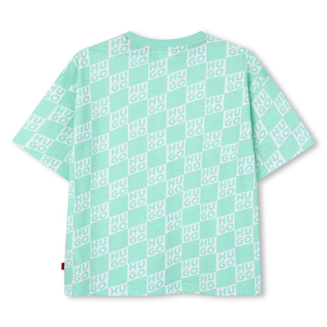 tee s/s logo print - green-72b