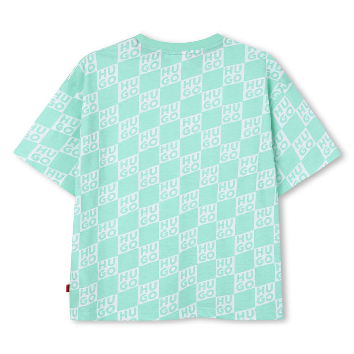 tee s/s logo print - green-72b