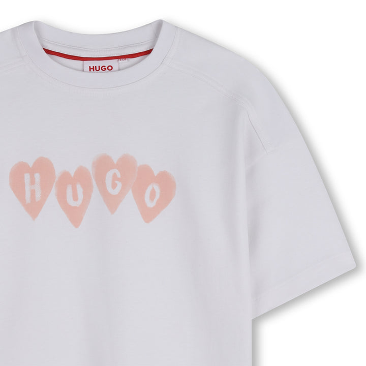 tee s/s heart logo - white-10p