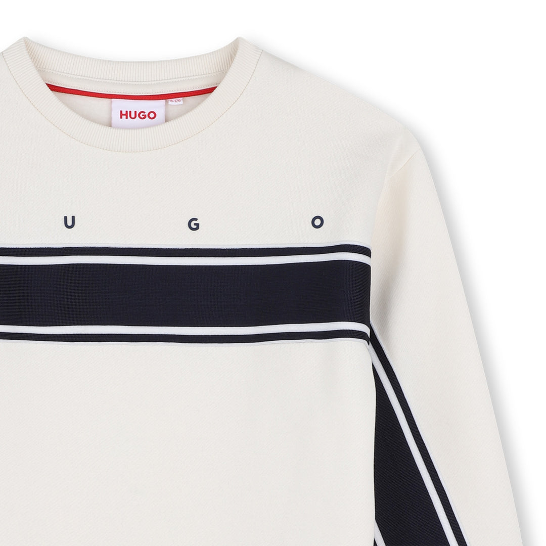 top l/s hugo stripe sweatshirt - lily-105