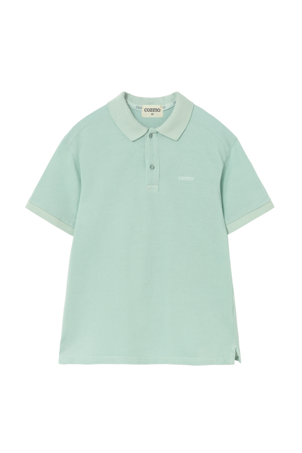 polo s/s mini logo - aqua