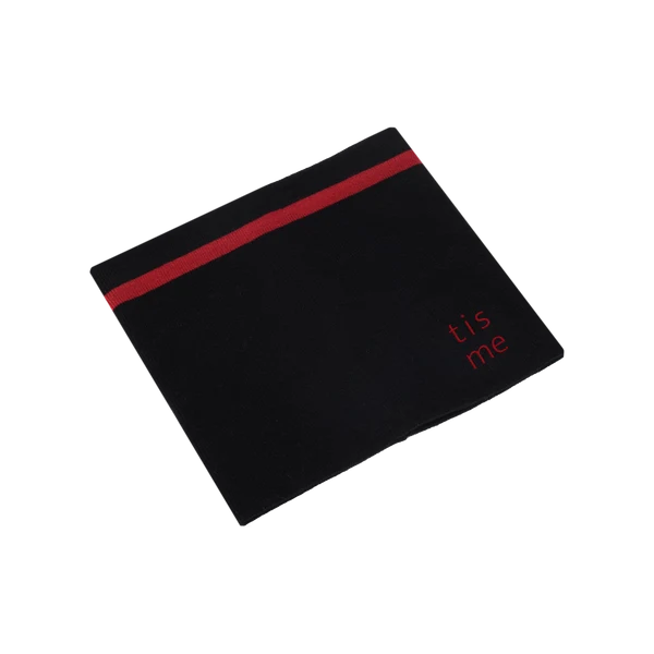 scarf stripe - black/red