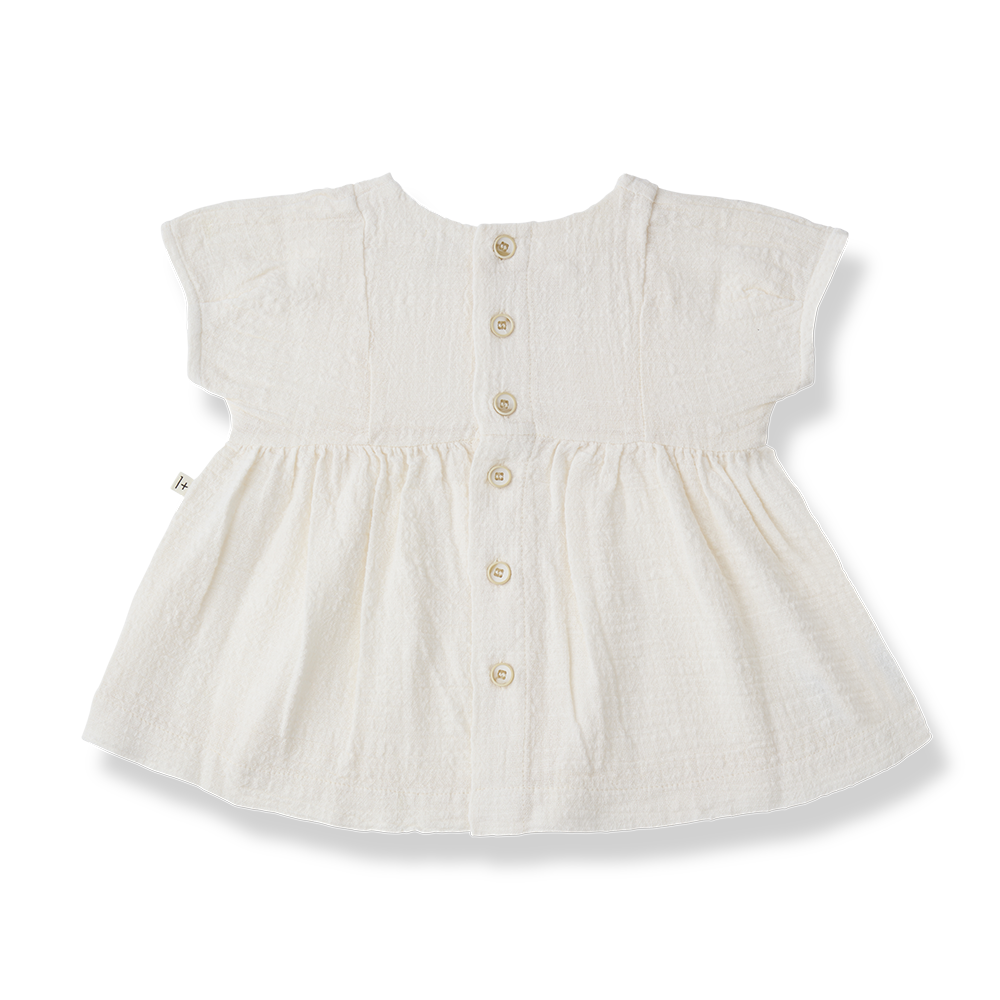 dress high waisted crepe wrap - off white