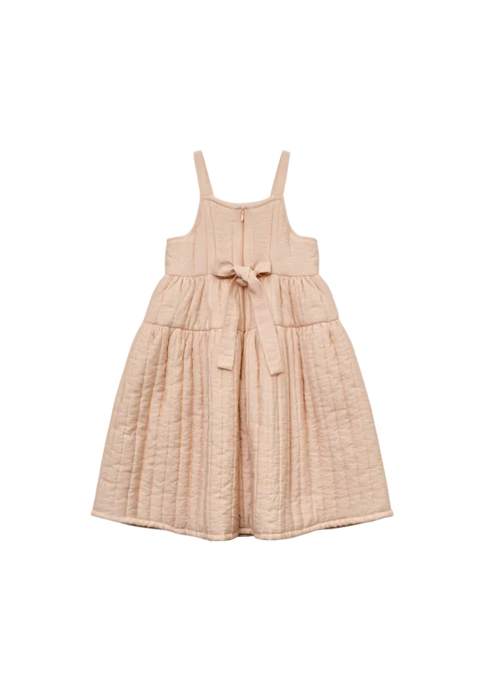 dress quilted frill jumper - pink