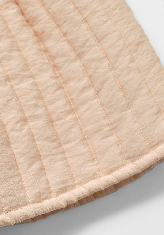 dress quilted frill jumper - pink