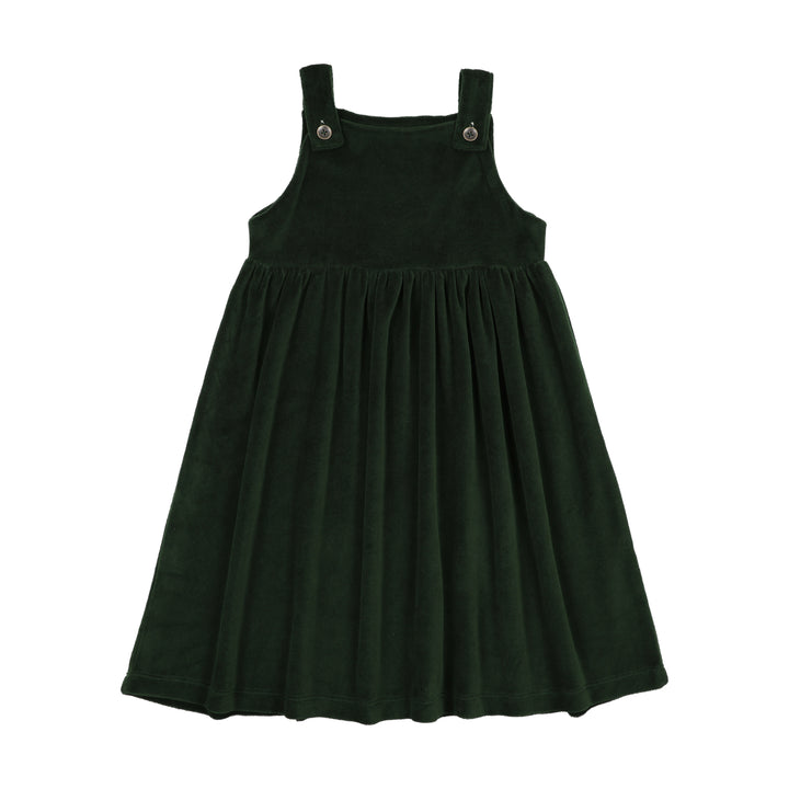 dress velour jumper - green