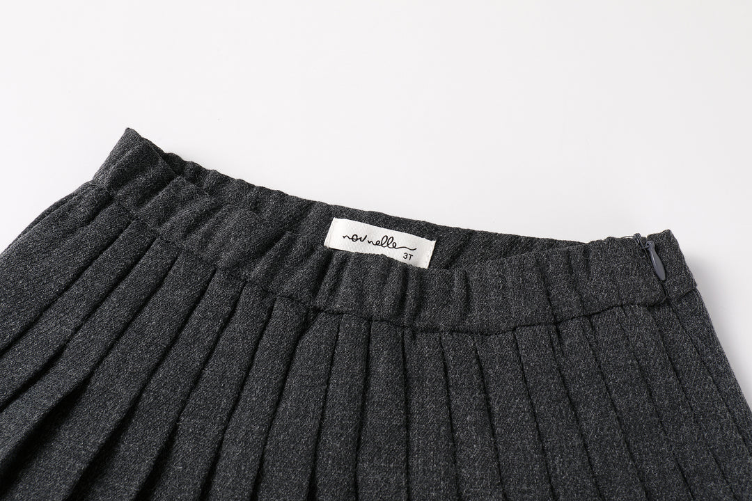 skirt pleated - grey