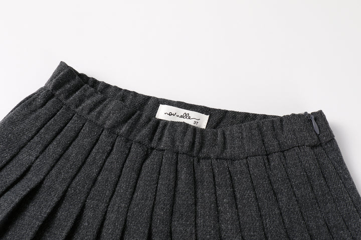 skirt pleated - grey