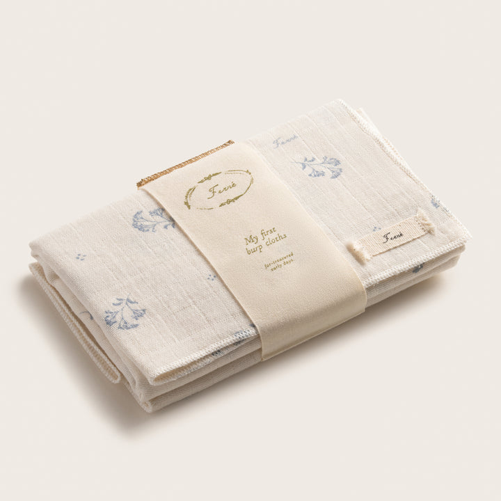 diapers burp cloths printed - bluet