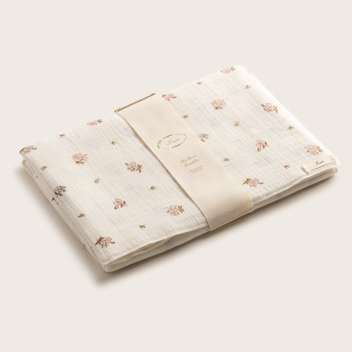 swaddle printed - poppy