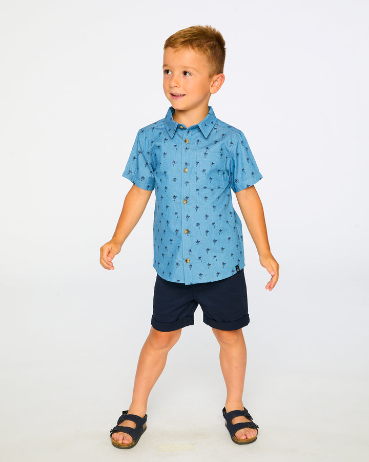 shirt s/s palm tree print - prntd plm tres-3h103