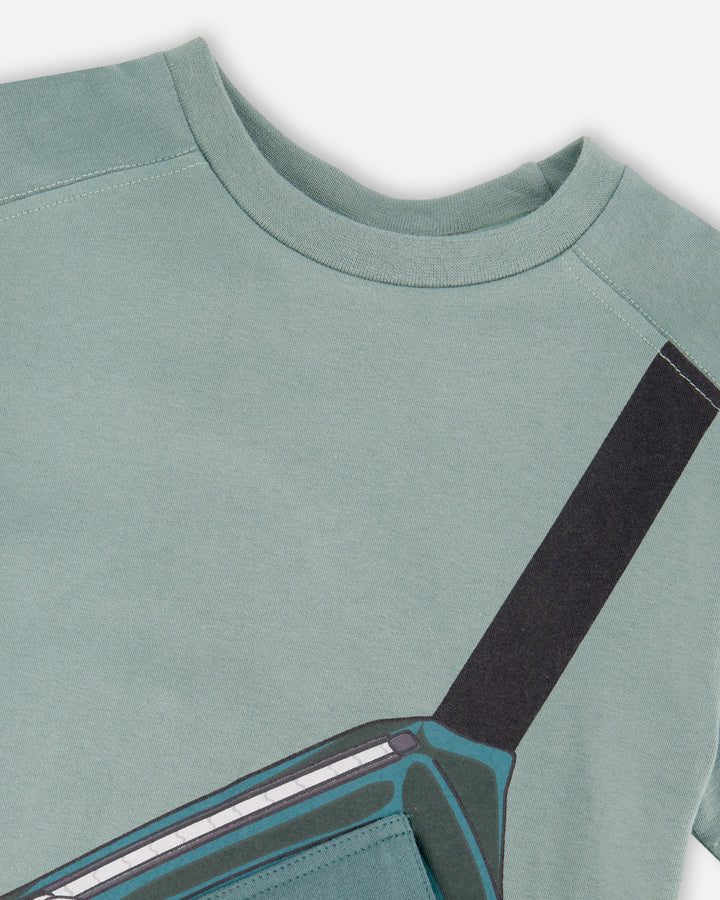 tee s/s mock fannypack - stormy sea-04780
