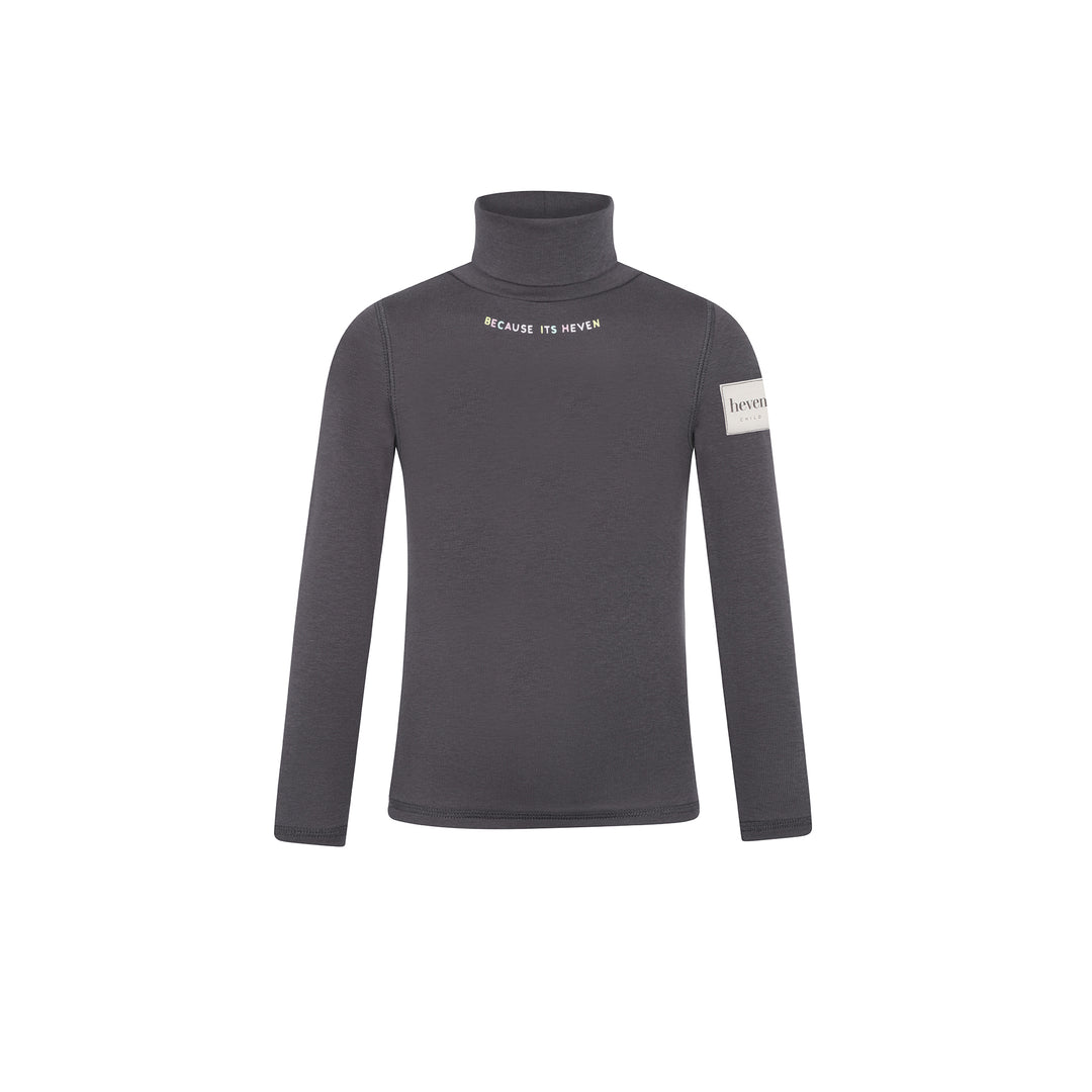 top l/s because its heven knit turtleneck - grey