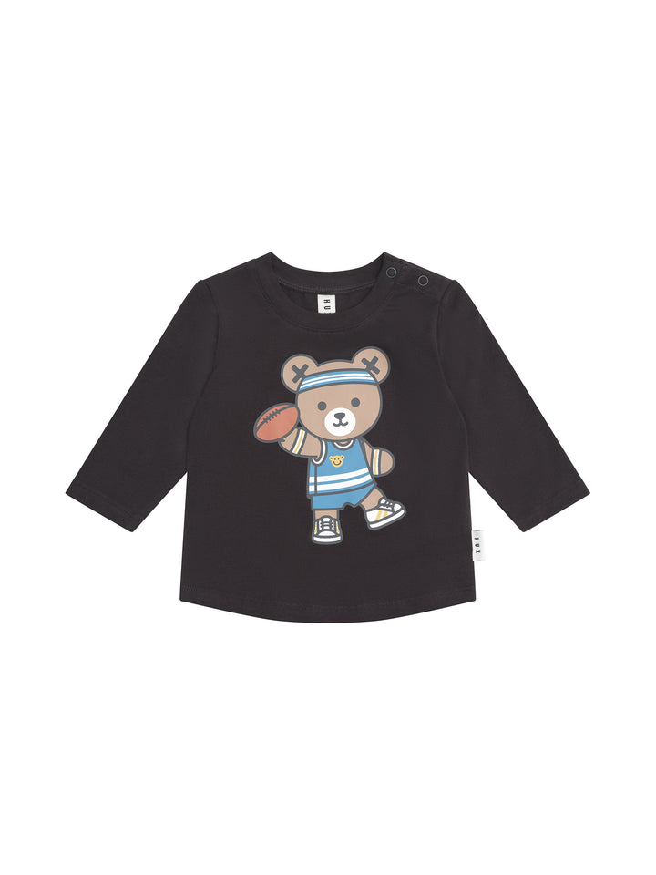 tee l/s teddy - soft black