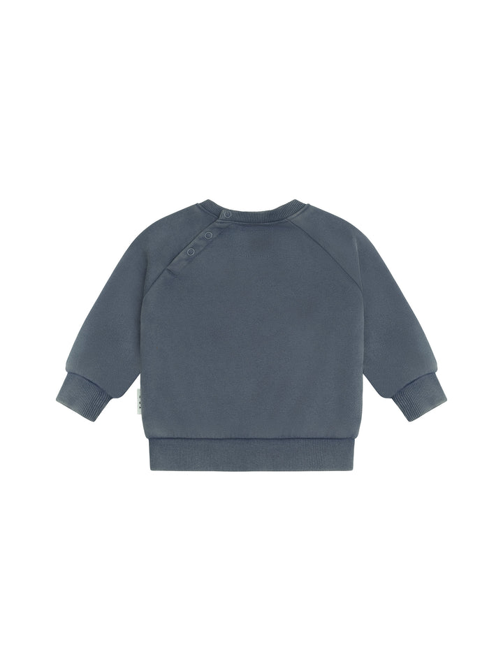 top l/s tractor washed - washed navy