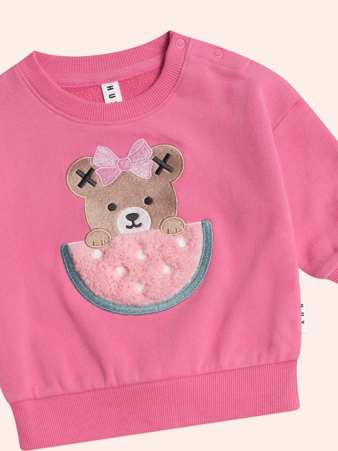 set outfit sherpa watermelon sweatshirt and leggings - berry