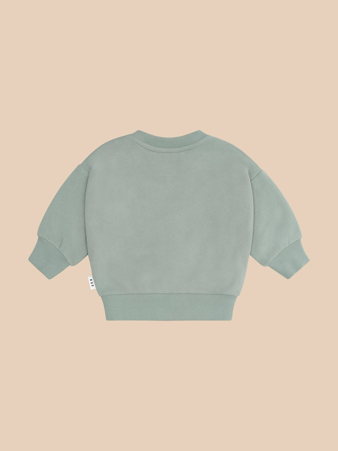 top l/s bear sweat - mineral green