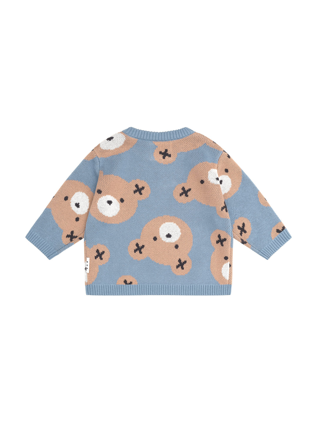 top l/s bear crew sweater - cornflower