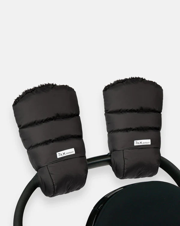 handmuffs warm - black plush