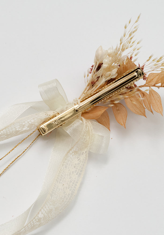 clip clariss floral - vintage pink