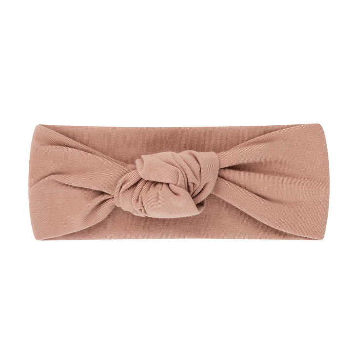 headband jersey cotton  knot - dusty rose