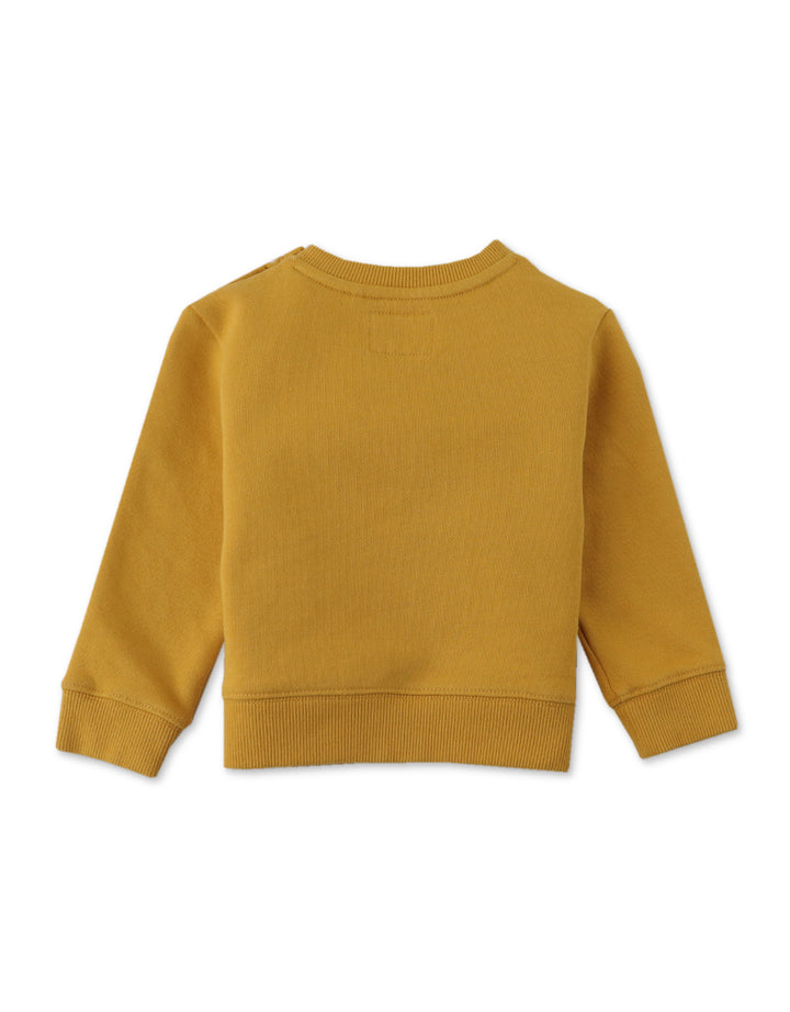 top l/s sweat chimp mates - golden yellow