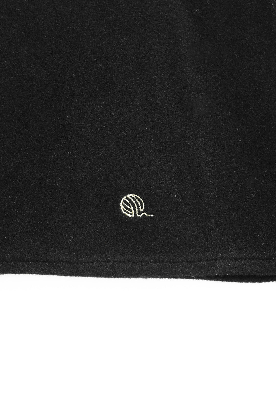 wool circle skirt - black