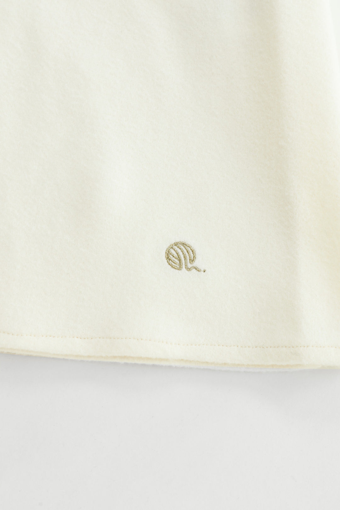 wool circle skirt - cream