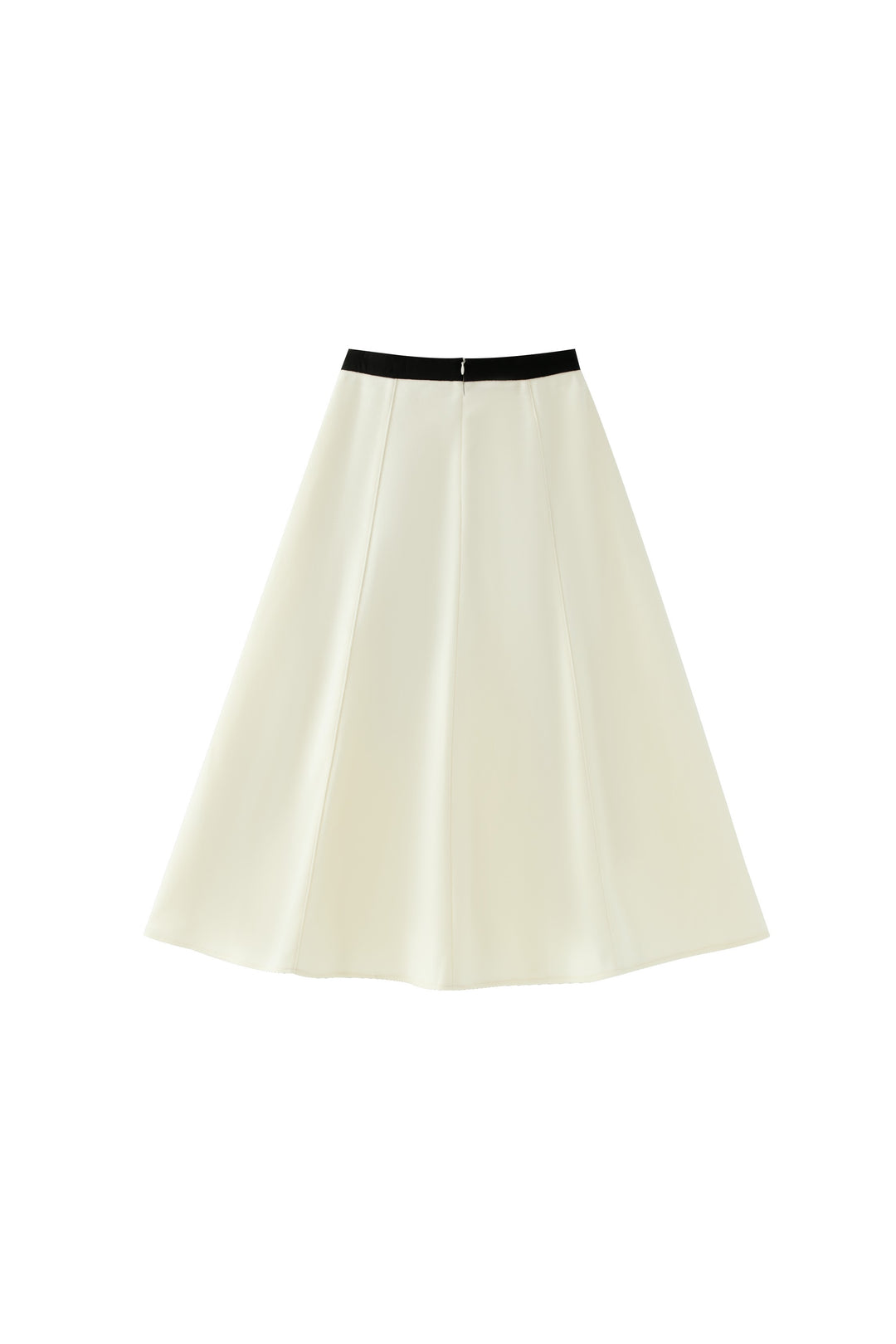 wool circle skirt - cream