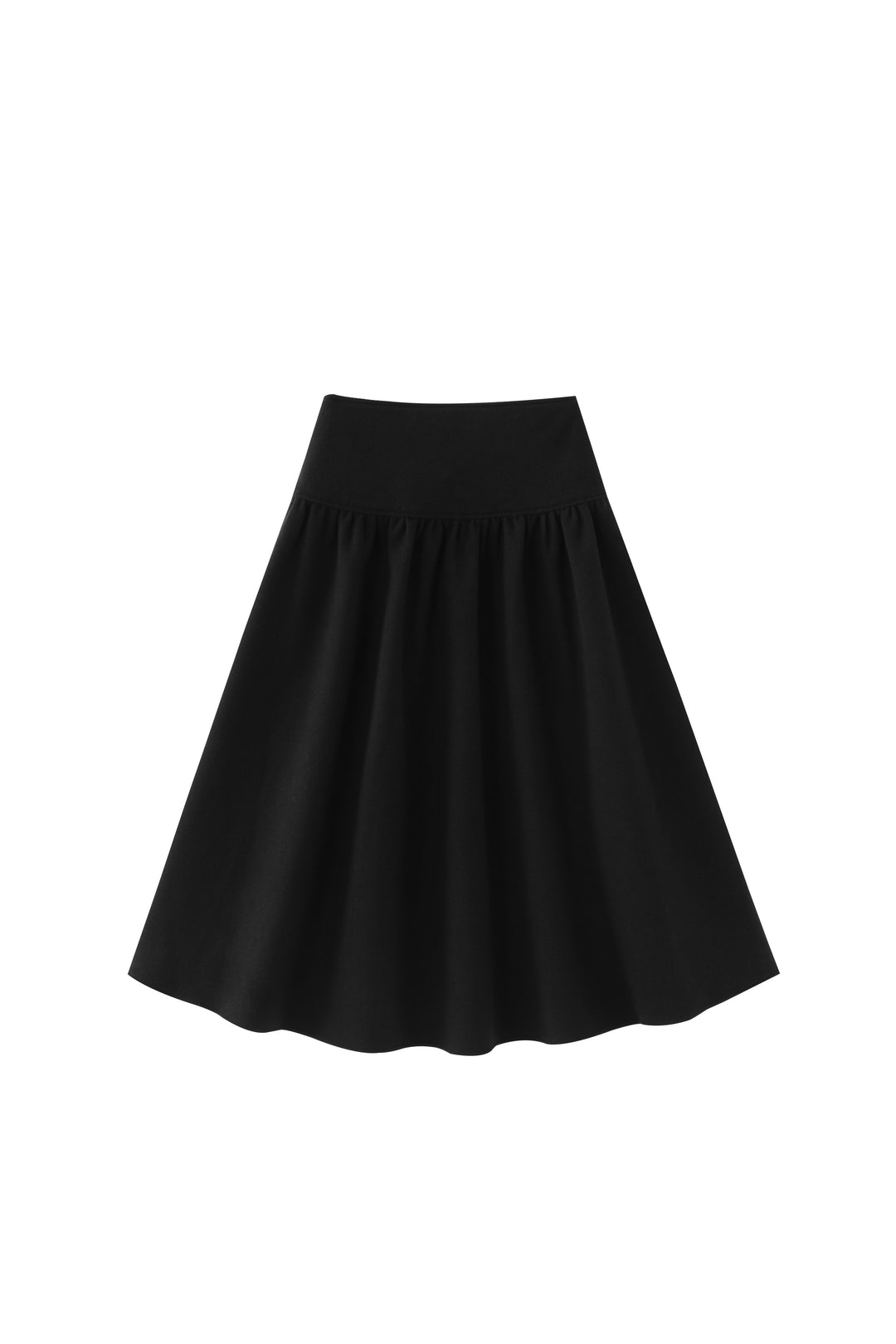 wrap skirt with bow - black